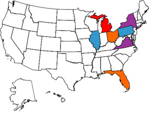 States Visited Map
