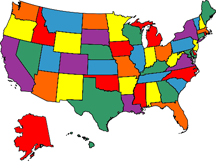 Visited States Map